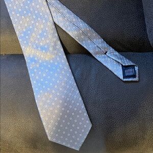 Saddlebred Silver Geometric Tie